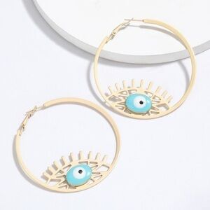3/$30 💛 Evil Eye Hoop Earrings